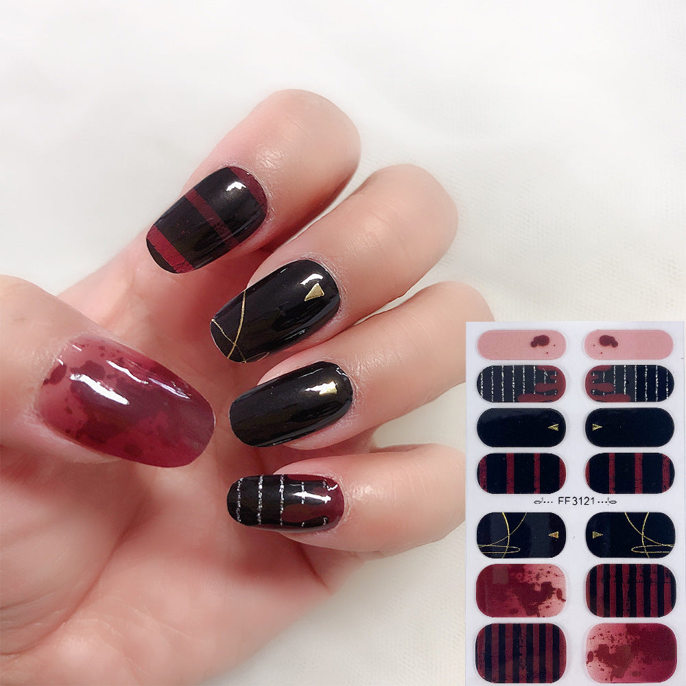 Pegatinas de uñas oscuras de dibujos animados de plástico de Halloween al por mayor